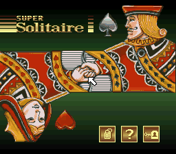 Super Solitaire (USA) (En,Fr,De,Es,It) Title Screen